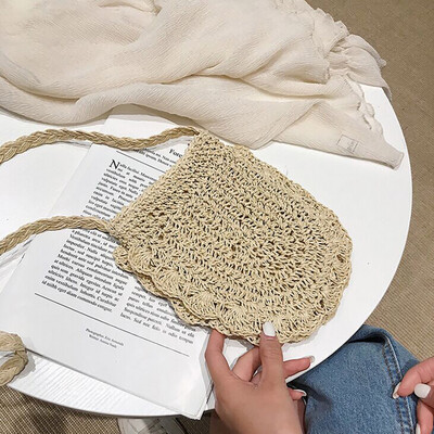 

Tailored Women New Hand Woven Bag Beach Seaside Vacation Messenger Shoulder Bag