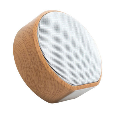 

Plug-in Card Mini Subwoofer Wireless Bluetooth Speaker Wood Grain A60 Bluetooth Speaker