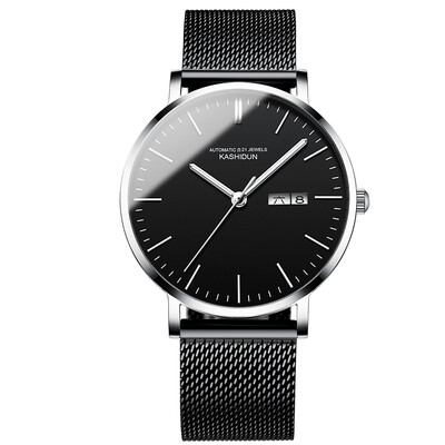 

genuine cayton watch male concept full-automatic mechanical watch fashion genuine leather ultra-thin water-proof mens watch new s