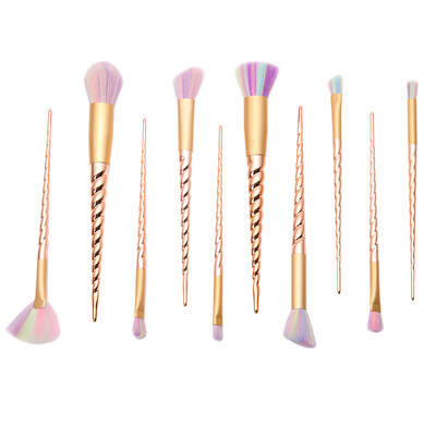 

Toponeto 10Pcs Pro Makeup Cosmetic Brushes Set Powder Foundation Eyeshadow Lip Brush