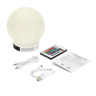 

Portable Multifunctional Wireless Bluetooth Speaker LED Lamp Speaker Support TF Card USB Charging Hands-free with Mic Music Playe