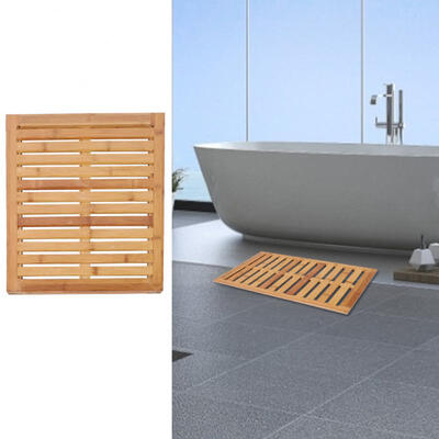 

Greensen Anti-Skid Bathtub Mat Bamboo Strip Shower Floor Mats Foot Pad