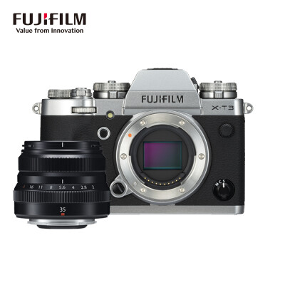 

Fuji FUJIFILM X-T3XT3 XF35 F2 micro single digital camera VG-XT3 handle set 2610 million pixels 30 sheets second continuous shooting 4K silver