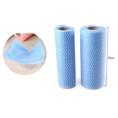 

50PcsRoll Kitchen Disposable Nonwoven Fabric Washing Cleaning Cloth Dish Towels Kitchen Tool 3 Color