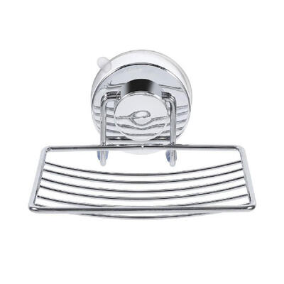 

Powerful Suction Cup Soap Dish Holder Bathroom Wall Hanging Soap Drain Rack