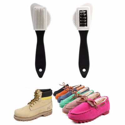 

〖Follure〗Shoes Cleaning Soft Plastic 3 Sides Shoes Brush  Shape Boots Nubuck Suede Nice