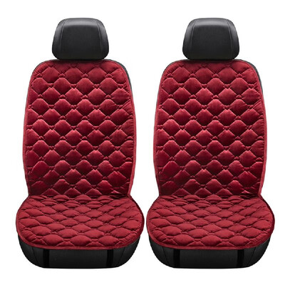 

2in1 12V Car Front Seat Heating Cover Pad with Intelligent Temperature Controller Winter Heater Velvet