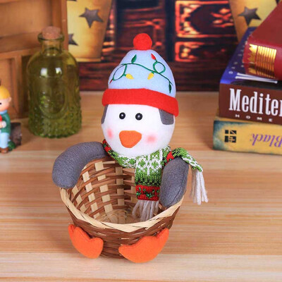 

Toponeto Merry Christmas Candy Storage Basket Decoration Santa Claus Storage Basket