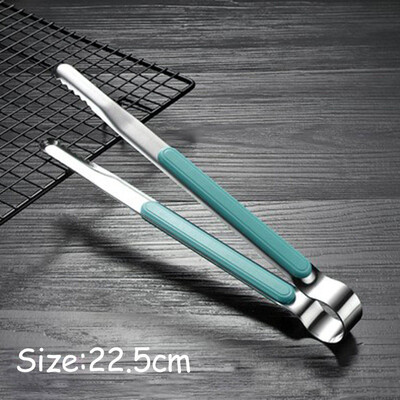 

Anti-Scalding Plastic Handle Bbq Grill Accessories Stainless Steel Bread Clip Barbecue Tongs Kitchen Tools