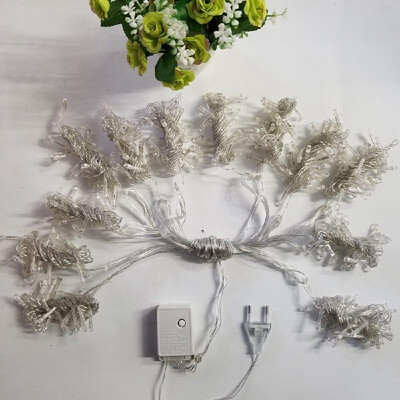 

LED Curtain Lights 240 LED Window Curtain String Light Wedding Party Garden Bedroom Outdoor Indoor Decorations Warm White 66 ft x