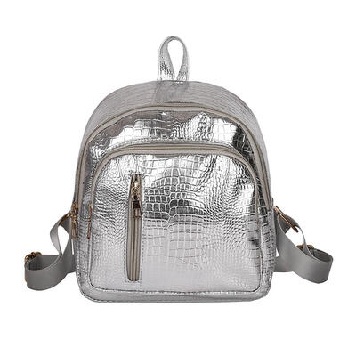 

Fashion Women Small Bright PU Leisure School Student Shoulder Bag Backpacks