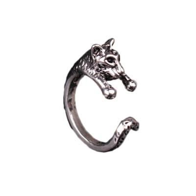 

2019 Popular Opening Alloy Ring Animal 3D Leopard Rings Retro Accessories