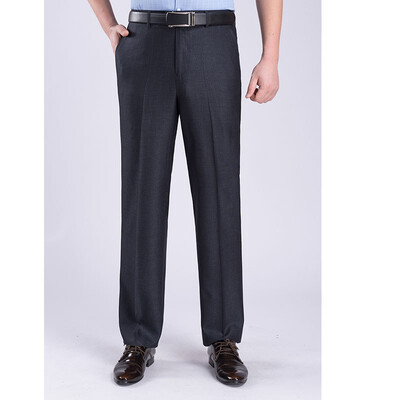 

WENGUANGUO Summer thin section pleated high waist free hot straight loose standard version mens trousers 7939
