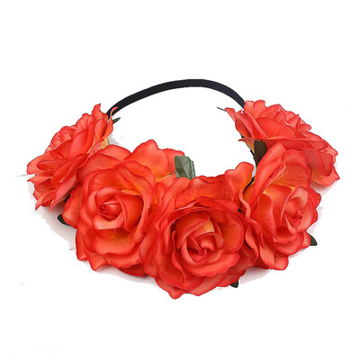 

〖Follure〗Fashion Women Girls Flower Head Hollow Elastic Hair Band Headband Wedding Party