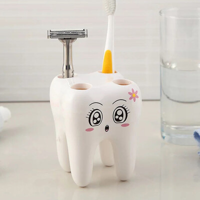 

〖Follure〗Dental Toothbrush Holder Lovely Cartoon Toothbrush Holder Sanitary Ware Dental