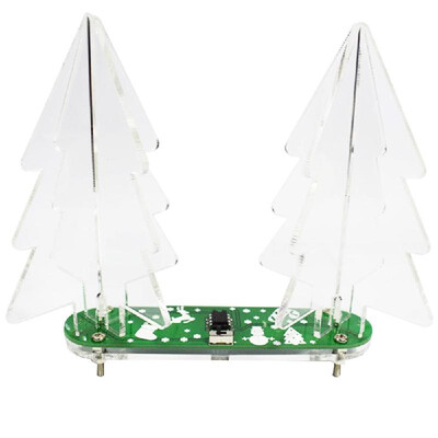 

DIY Full Color Change -ED Acrylic 3D Christmas Tree Electronic Learning Kit