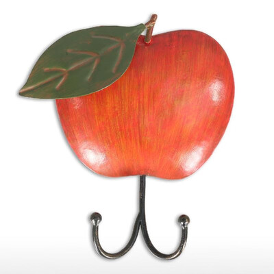 

Apples Wall Hook Iron Decorative Wall Hook Rustic Decorative Hanging Hooks Hat Keys Indoor Hanger
