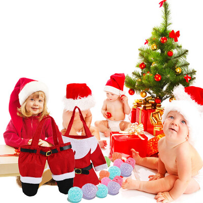 

Gobestart 2Pcs Santa Elf Clothes Pants Christmas Candy Bags Xmas Design Gift Bag Reusable