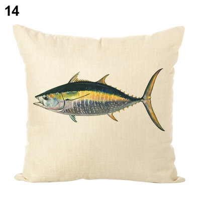 

45x45cm Turtle Octopus Pillow Case Cushion Cover Home Cafe Sofa Bed Car Decor