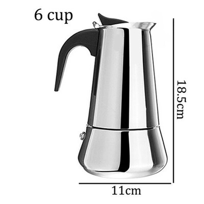 

Toponeto Stainless Steel Mocha Espresso Latte Percolator Stove Top Coffee Maker Pot Too