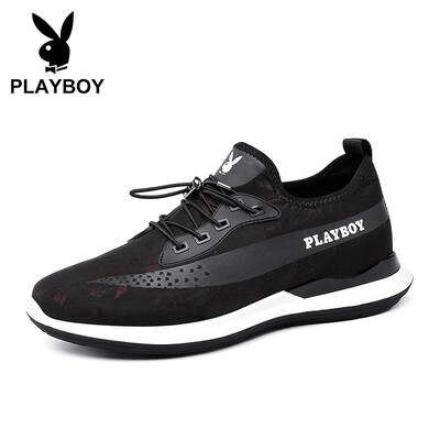

Playboy PLAYBOY fashion running casual shoes mens low set foot slippery wild DS81052 black jujube 43