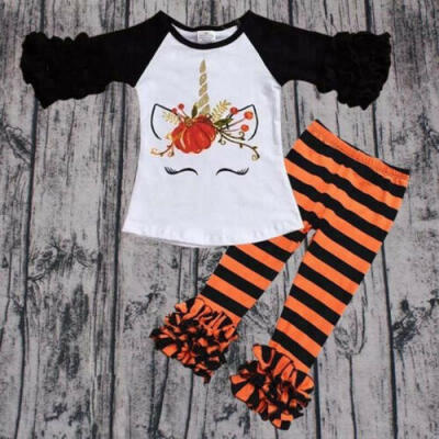 

Toddler Kid Baby Girl Cotton T-shirt TopsLong Pants Legging Outfits Clothes Set