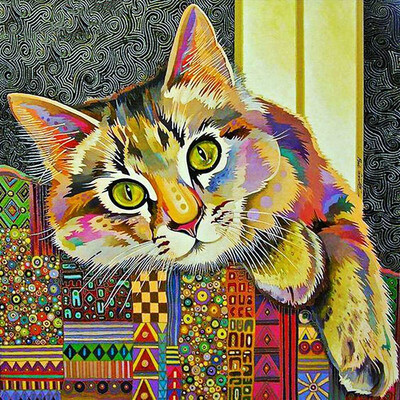

Diamond Painting Animals Pictures Of Rhinestones Diamond Embroidery Cats Needlework Diamond Mosaic Full Layout Needlework