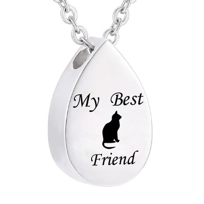 

Pet Hair Bones Necklace for Ashes My Best Friend Cremation Memorial Keepsake Pendant Necklace Jewelry Ashes urn Pendant