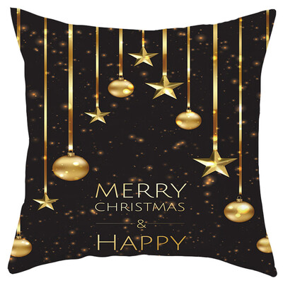 

Tailored Merry Christmas Short Plush Pillowcase Sofa Pad Set Home Decoration 18x18 Inch