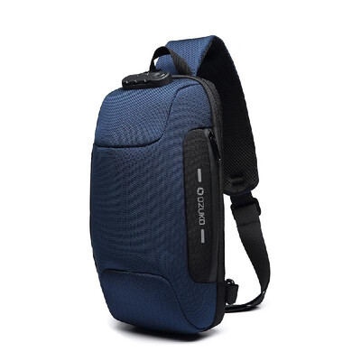 

Men Outdoor Shoulder Bag Water-Resistant Oxford Cloth Chest Pack Fashion Burglarproof Chest Bag