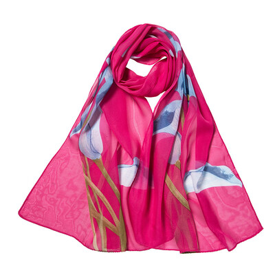 

Gobestart Fashion Women Flower Printing Long Soft Wrap Scarf Shawl Scarves