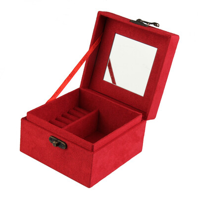 

Princess Retro Suede Velvet Jewelry Wedding Gift Storage Box Case 3 Colors