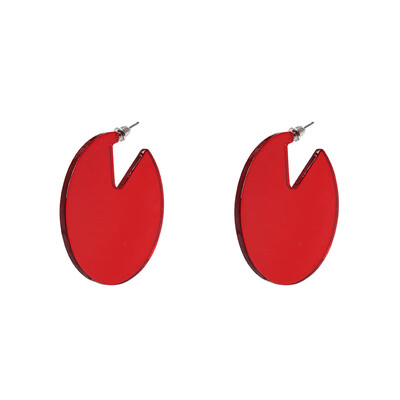 

AOTEMAN 2019 Fashion statement big round acrylic hoop earrings transparent earrings for women party jewelry wholesale