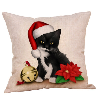 

Siaonvr Christmas Throw Pillow Cover Pillowcases Decorative Sofa Cushion Cover