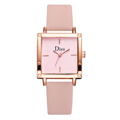 

Best Selling Watches Square Scale Surface Ladies Quartz Wristwatch Simple Leather Strap Clock Featured Relojes Para Mujer50