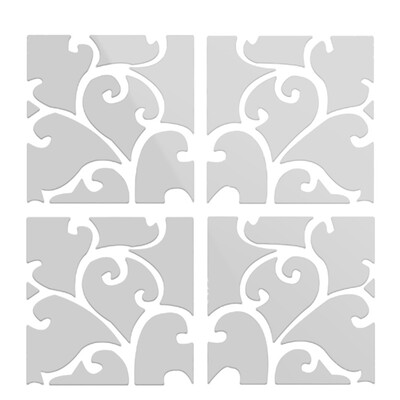 

DIY 32pcsSet 3D Mirror Wall Stickers Acrylic Mural BIG Home Decorat