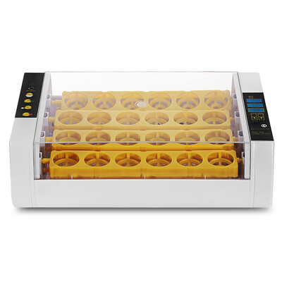 

Poultry Egg Incubator Temperature Humidity Display Transparent Cover 24 Positions