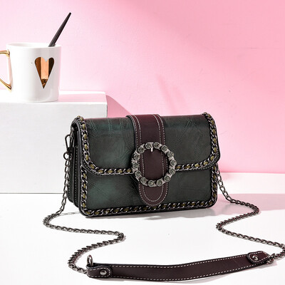 

Small bag female 2019 new cool womens bag Korean version of the fresh PU leather fashion single shoulder Messenger bag