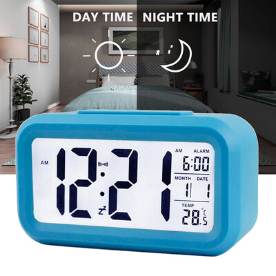 

〖Follure〗Digital LED Alarm Clock Snooze Backlight Time Calendar Thermometer Temperature