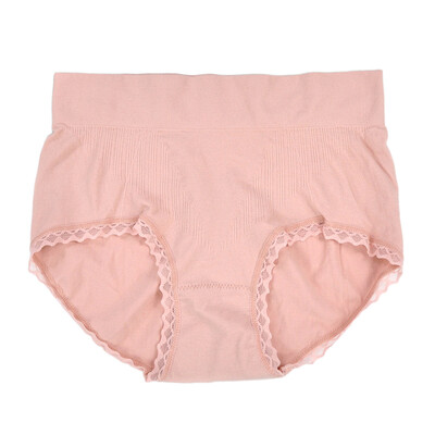 

Women Y-Front Briefs Lace Hip Lifting High Waist Breathable Elastic Underpants