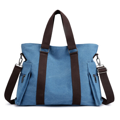 

Canvas bag lady fashion mother Lady Bag Handbag Shoulder slanting bag recreational travel bag large capacity