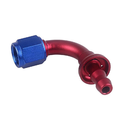 

Push Lock Hose End Fitting AN4 Push-On Hose End 180 Degree