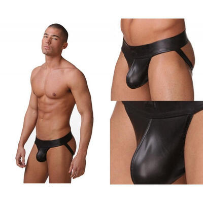 

Hot Sexy Mens Male&39s Thongs Underwear Faux Leather Jockstrap Underwear Erotic