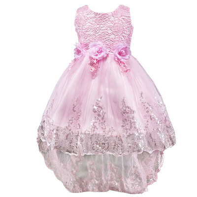 

Kids Children Sleeveless Princess Dress Girls Flower Chiffon Formal Dress