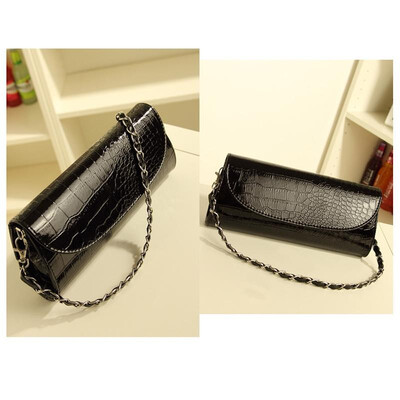 

Crocodile Pattern Chain Small Handbag Shoulder Crossbody Handbag Wallet Black