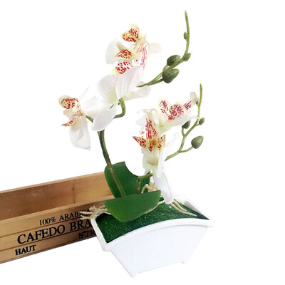 

JPGIF Double Fork Butterfly Orchid Plant Bonsai Creative Flower Arranging Accessories