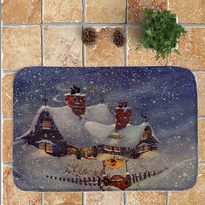 

〖Follure〗Merry Christmas Welcome Doormats Indoor Home Carpets Decor 40x60CM