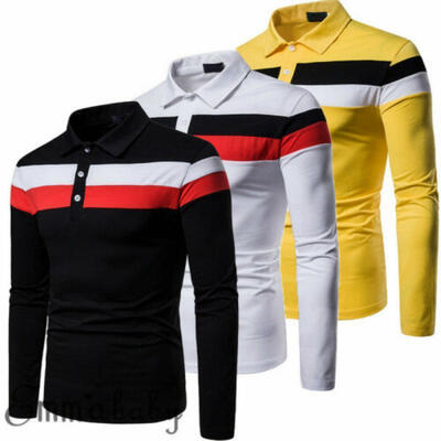 

Men Luxury Shirt Long Sleeve Collared Polka Dot Casual Stylish Slim Fit Top