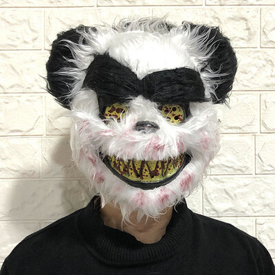 

Siaonvr Halloween Cosplay Scary Pandas Mask Costume For Adults Party Decoration Props