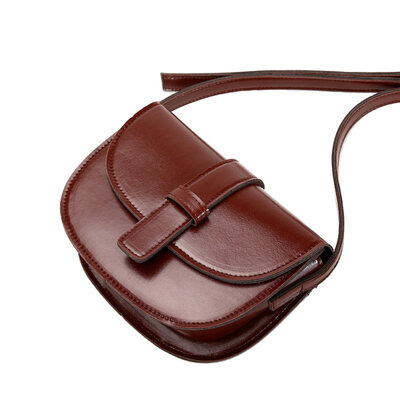 

Fashion Women Solid Color Faux Leather Flap Saddle Pouch Crossbody Shoulder Bag